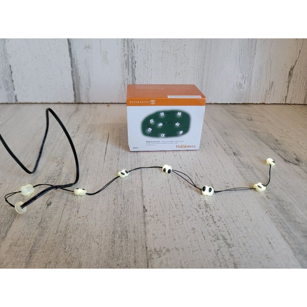 Dept 56 800035 String of 8 spooky eyeball lights Halloween Village accessory